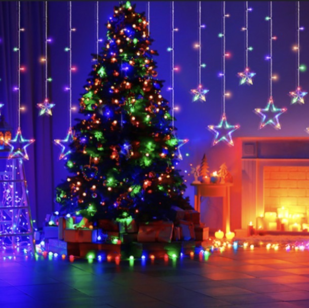 Luces estrellas colgantes