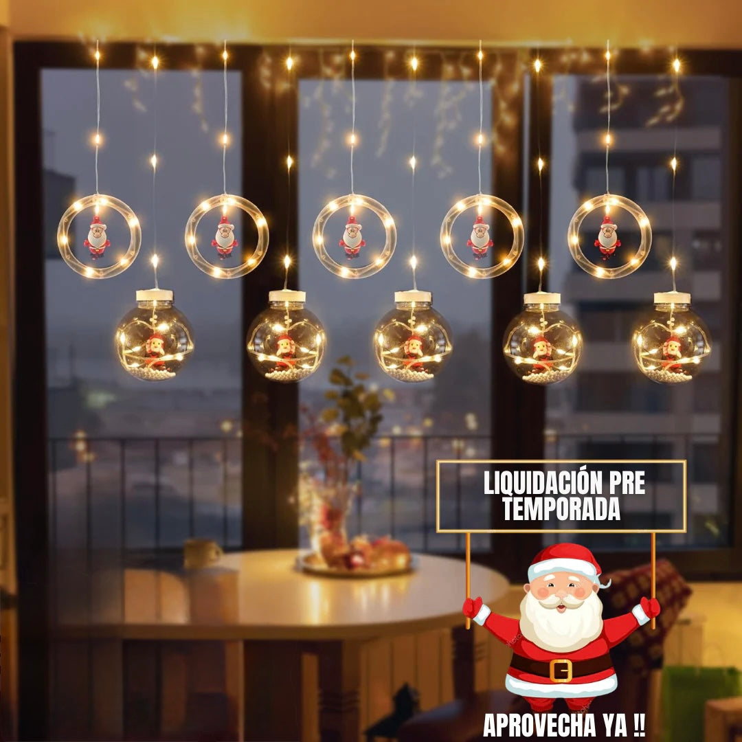 LUZ NAVIDAD AROS Y BOLAS