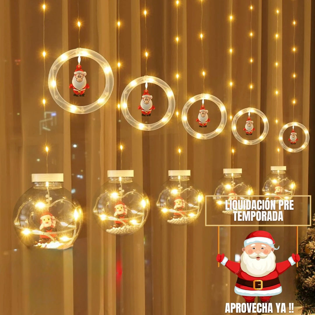 LUZ NAVIDAD AROS Y BOLAS