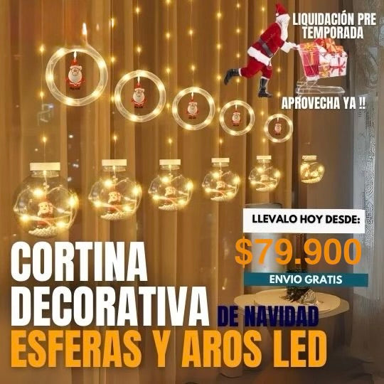 LUZ NAVIDAD AROS Y BOLAS