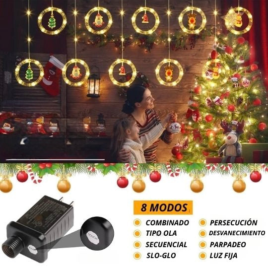 LUZ NAVIDAD AROS Y BOLAS