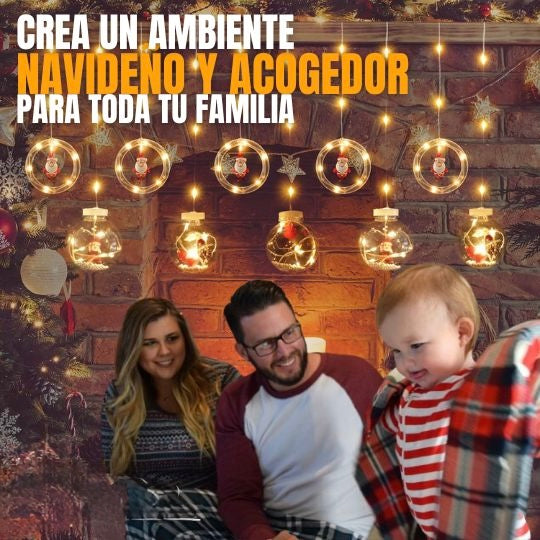 LUZ NAVIDAD AROS Y BOLAS
